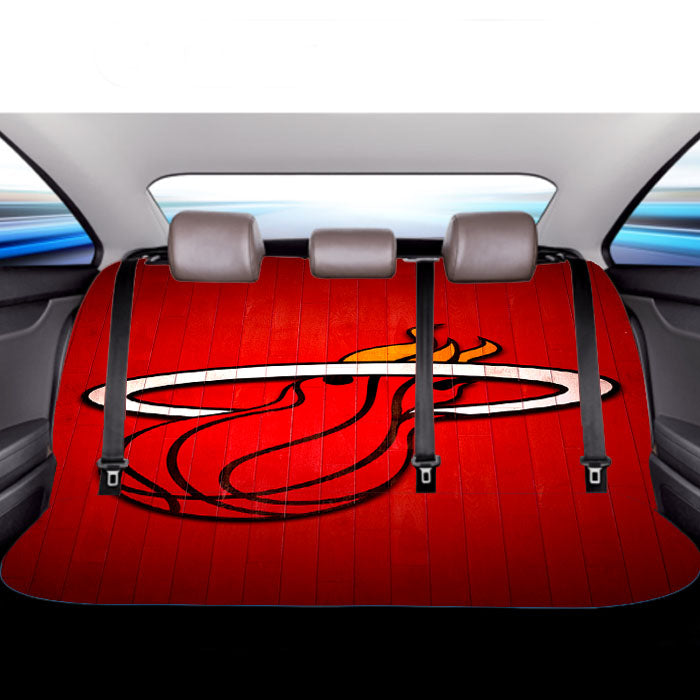 Miami Heat Hardwood 2 Car Back Rear Seat Covers