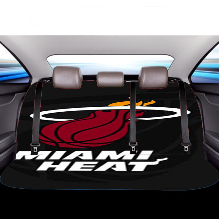 Miami Heat Logo Car Back Rear Seat Covers