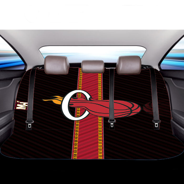 Miami Heat Wallpaper1 Car Back Rear Seat Covers
