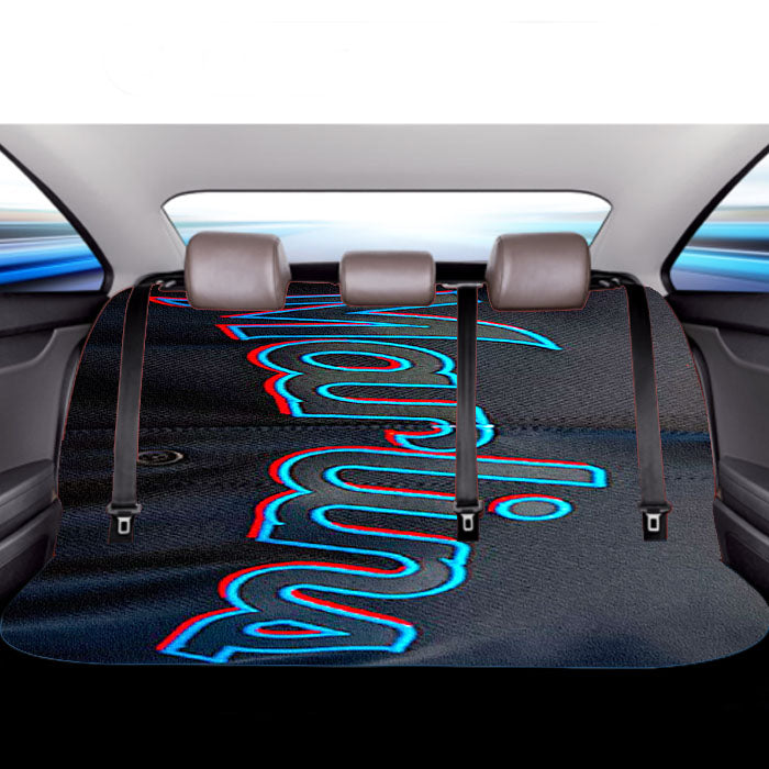 Miami Marlins Baseball Jersey Car Back Rear Seat Covers