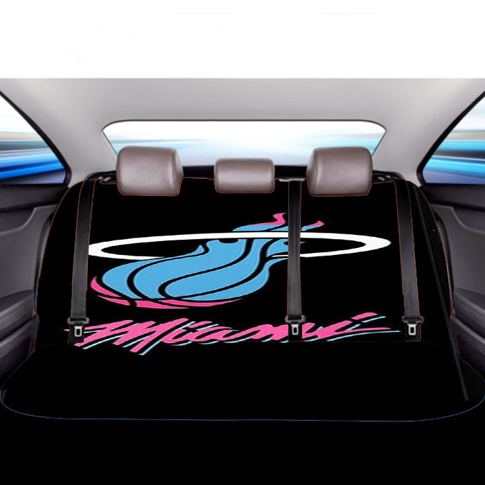 Miami Pink Blue Car Back Rear Seat Covers