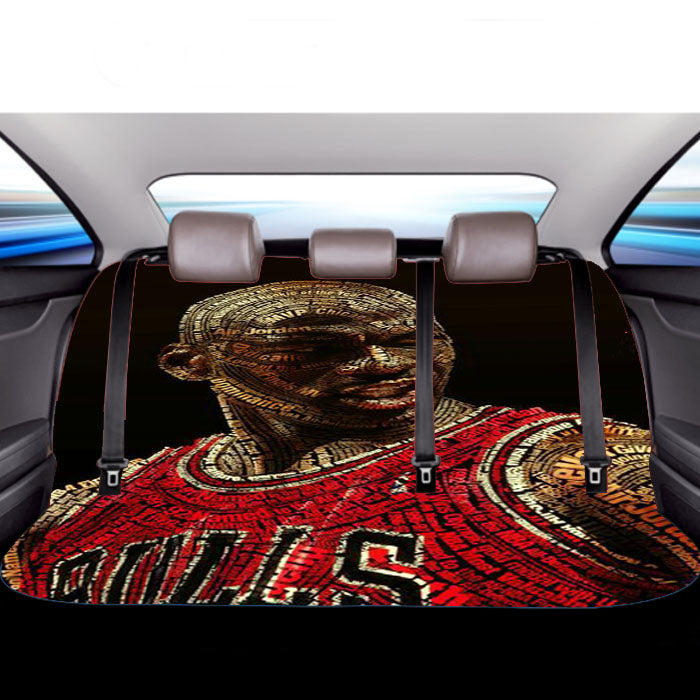 Michael Jordan Typhograpy Car Back Rear Seat Covers