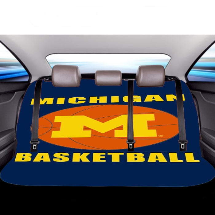 Michigan Basketball Car Back Rear Seat Covers