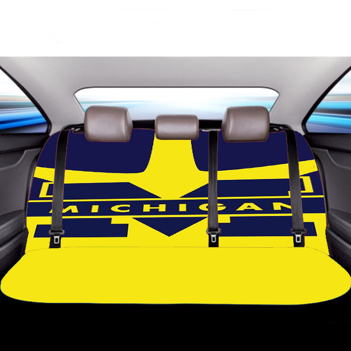 Michigan Emblem Car Back Rear Seat Covers