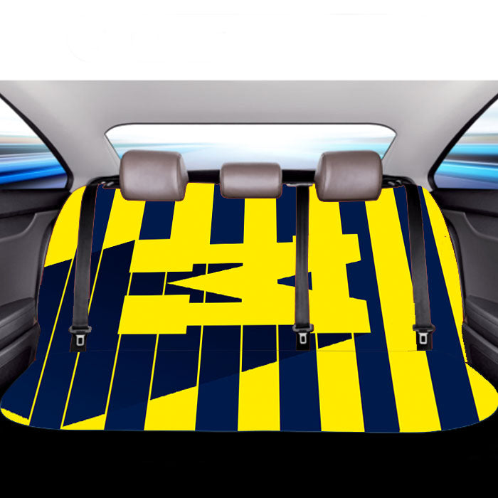 Michigan Line Art 3D Car Back Rear Seat Covers