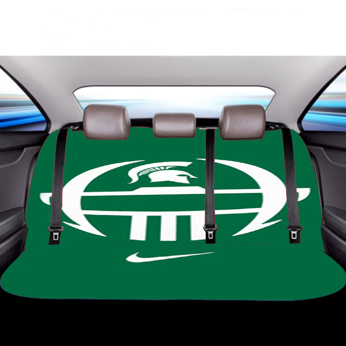 Michigan State Face Car Back Rear Seat Covers