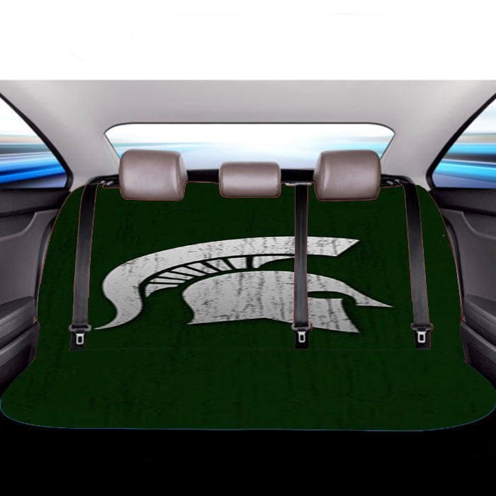 Michigan State Helm Car Back Rear Seat Covers