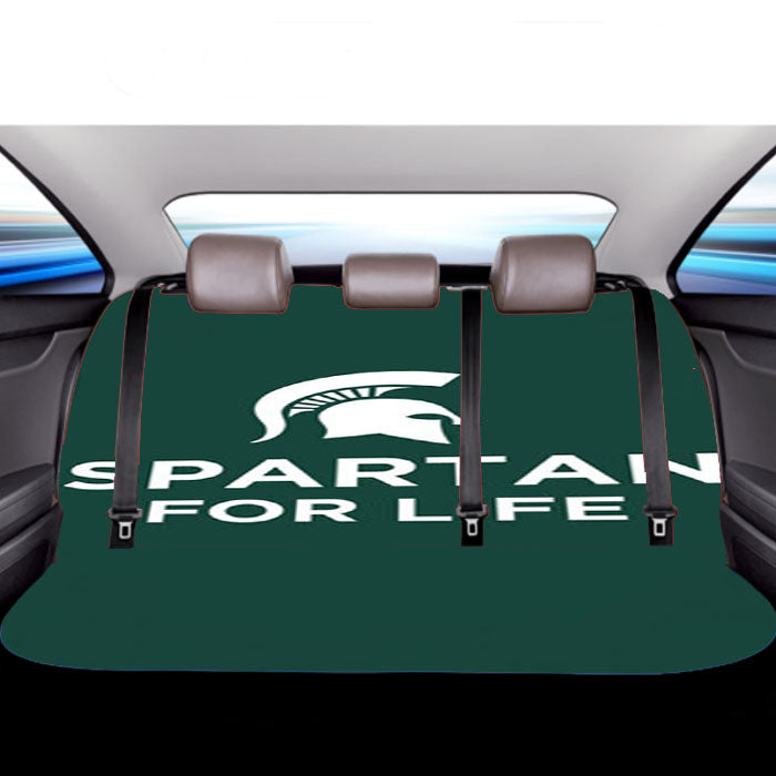 Michigan State Spartan For Life Car Back Rear Seat Covers