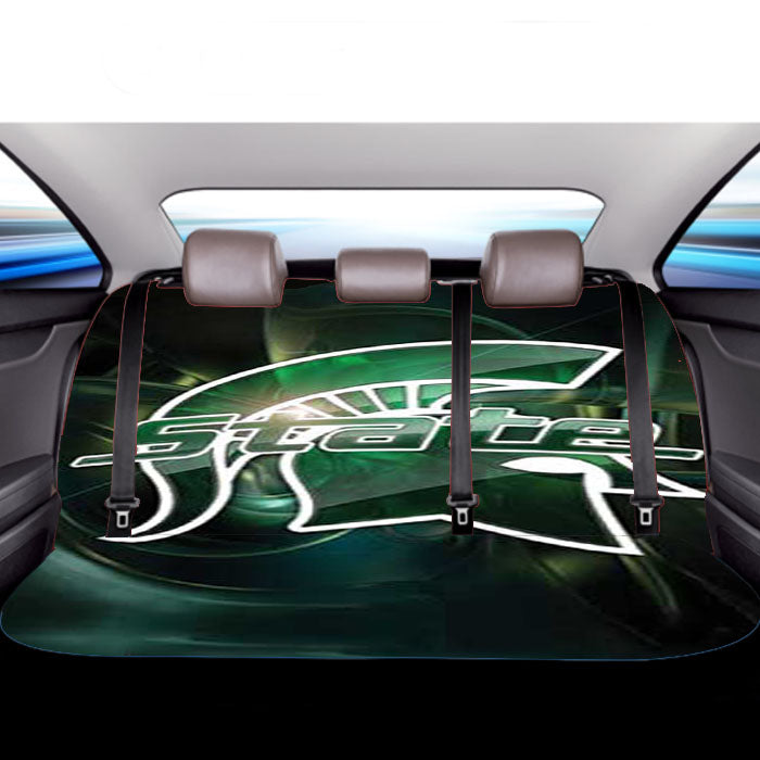 Michigan State Spartans Stylized Car Back Rear Seat Covers