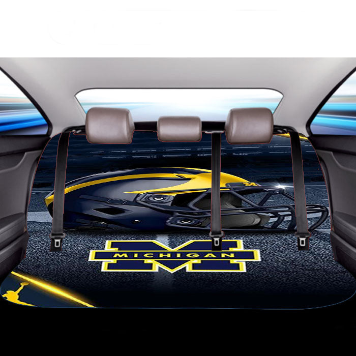 Michigan Wolverines Football 3 Car Back Rear Seat Covers