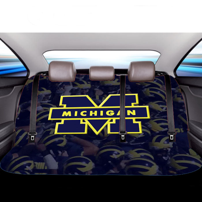 Michigan Wolverines Football Logo Car Back Rear Seat Covers