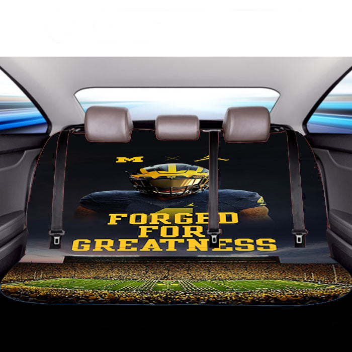 Michigan Wolverines For Greatness Car Back Rear Seat Covers