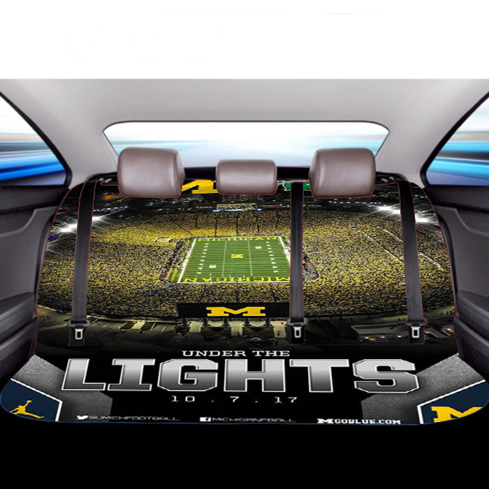 Michigan Wolverines Stadium Car Back Rear Seat Covers