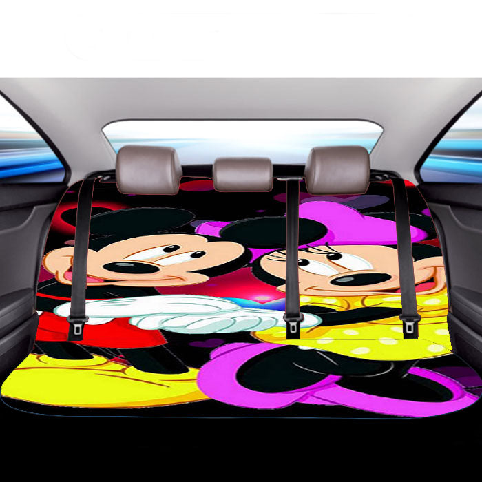 Mickey Minnie Mouse Disney Love Car Back Rear Seat Covers