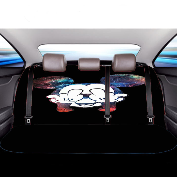 Mickey Mouse Galaxy Car Back Rear Seat Covers