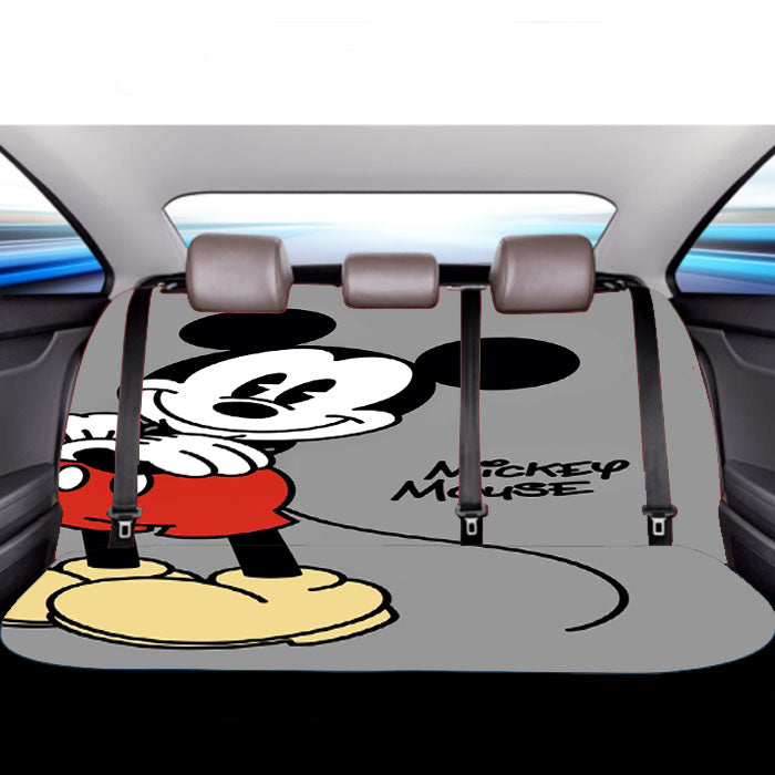 Mickey Mouse Grey Car Back Rear Seat Covers