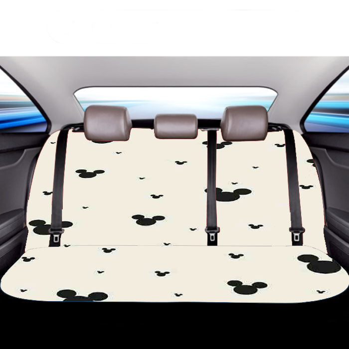 Mickey Mouse Pattern Car Back Rear Seat Covers
