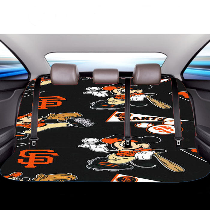 Mickey Mouse San Francisco Giants Car Back Rear Seat Covers