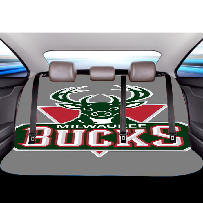 Milwaikee Bucks Basketball Car Back Rear Seat Covers