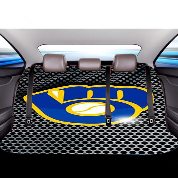 Milwaukee Brewers Light Car Back Rear Seat Covers