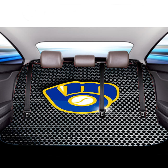 Milwaukee Brewers Logo Car Back Rear Seat Covers