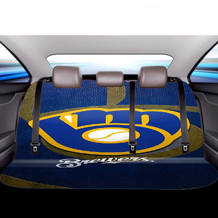 Milwaukee Brewers Mlb Car Back Rear Seat Covers