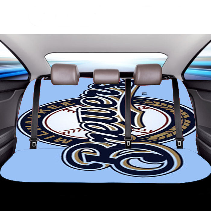 Milwaukee Brewers Symbol Car Back Rear Seat Covers