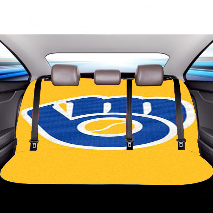 Milwaukee Brewers Yellow Car Back Rear Seat Covers