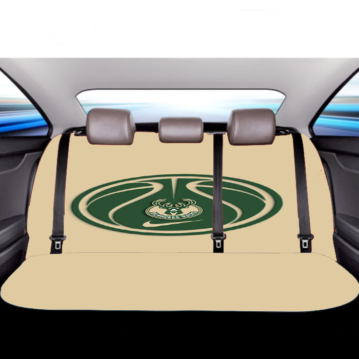 Milwaukee Bucks Baske Car Back Rear Seat Covers