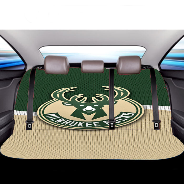 Milwaukee Bucks Basketball Team Logo Car Back Rear Seat Covers