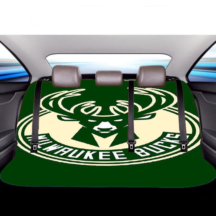 Milwaukee Bucks Green Car Back Rear Seat Covers