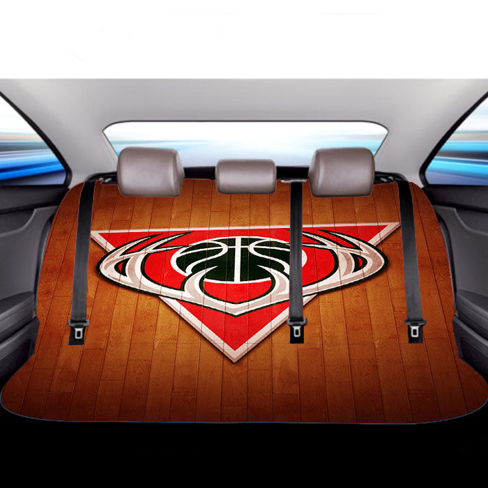 Milwaukee Bucks Hardwood 2 Car Back Rear Seat Covers