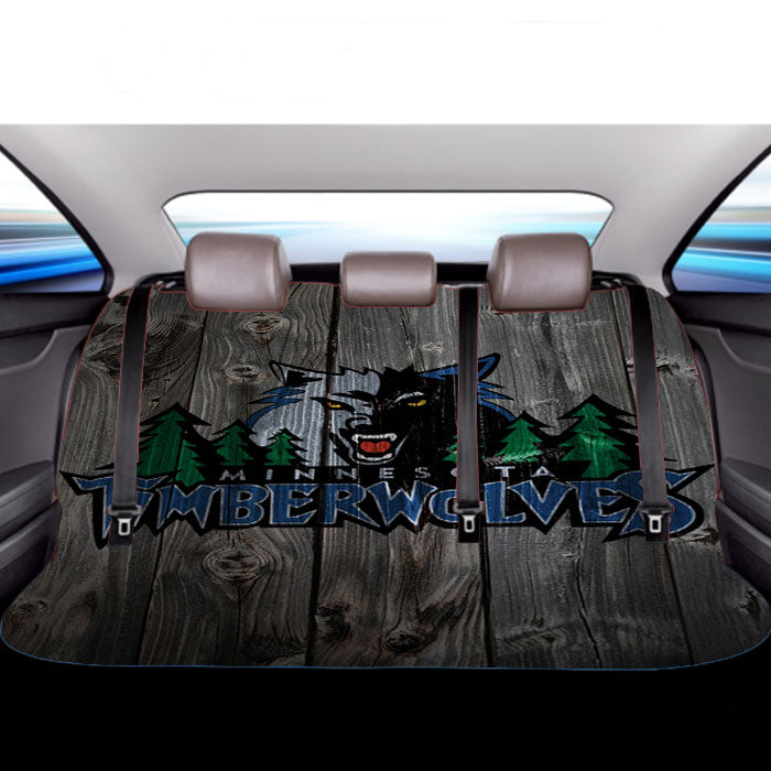 Minnesota Timberwolves Grey Wo Car Back Rear Seat Covers