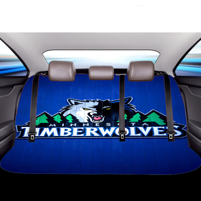 Minnesota Timberwolves Hardwood 2 Car Back Rear Seat Covers