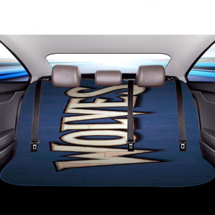 Minnesota Timberwolves Text Car Back Rear Seat Covers