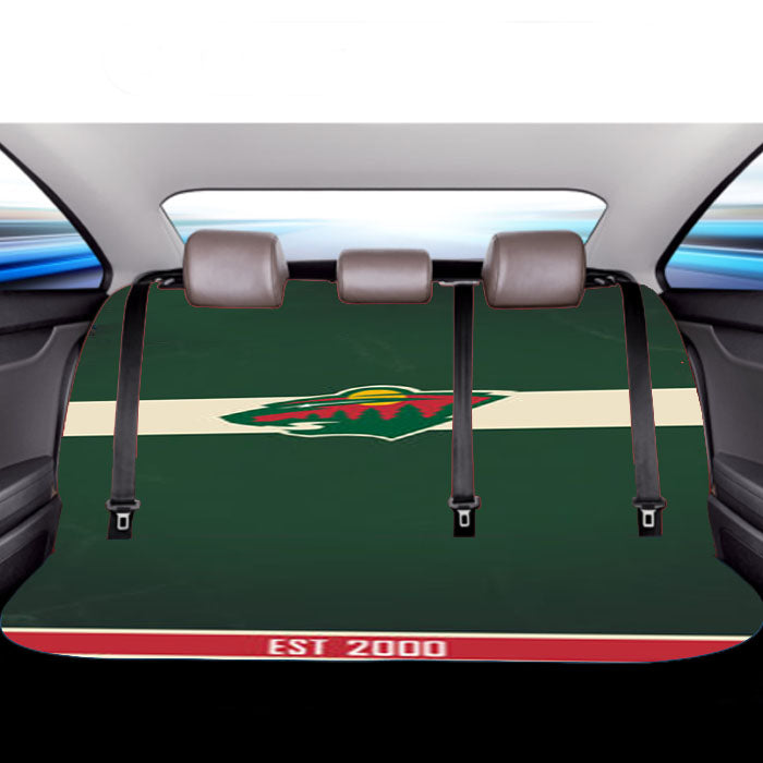 Minnesota Wild Est 2000 Car Back Rear Seat Covers