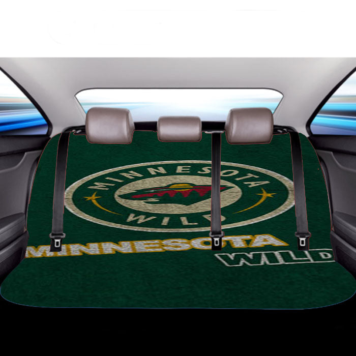 Minnesota Wild Green Car Back Rear Seat Covers