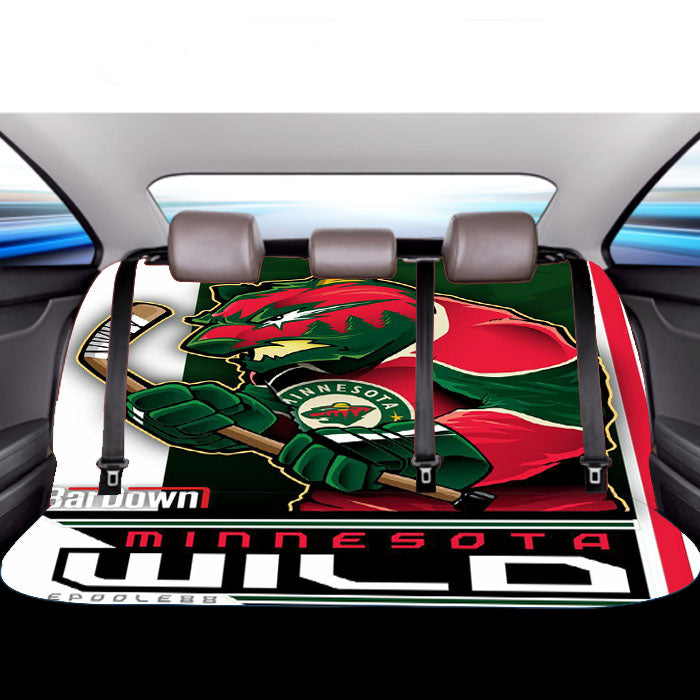 Minnesota Wild Hockey Car Back Rear Seat Covers