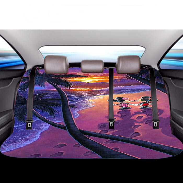 Minnie Mickey Mouse Romance Car Back Rear Seat Covers