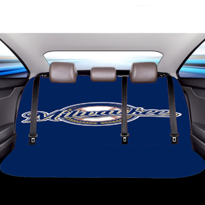 Mlb Milwaukee Brewers Car Back Rear Seat Covers
