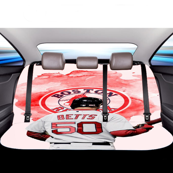 Mookie Betts Boston Red Sox Car Back Rear Seat Covers