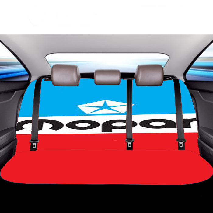 Mopar Black Logo 44 Car Back Rear Seat Covers