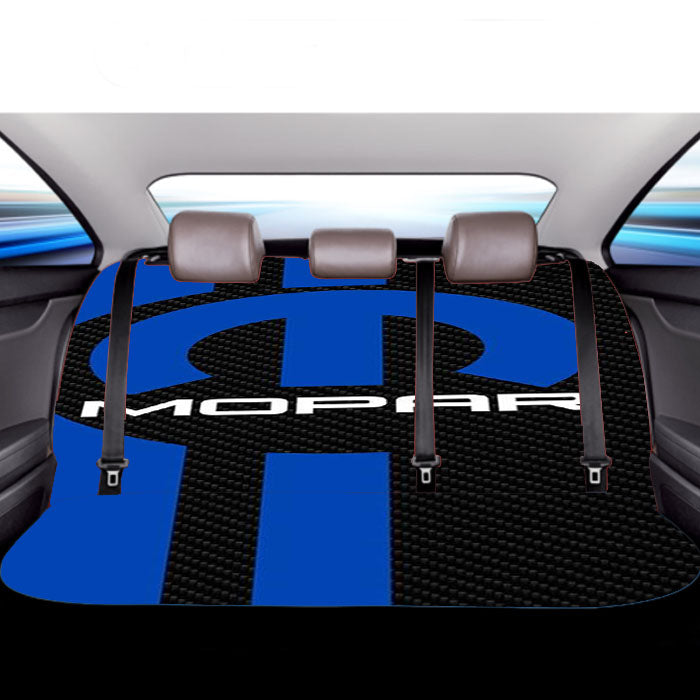 Mopar Carbon Logo Car Back Rear Seat Covers