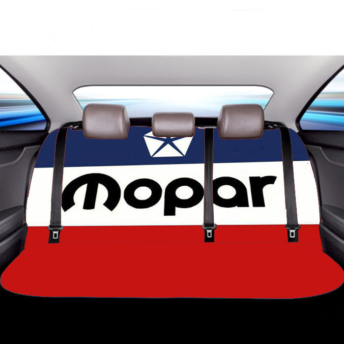 Mopar Flag Logo Car Back Rear Seat Covers