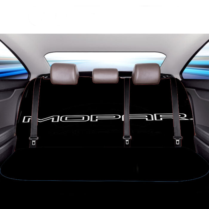 Mopar Text Car Back Rear Seat Covers