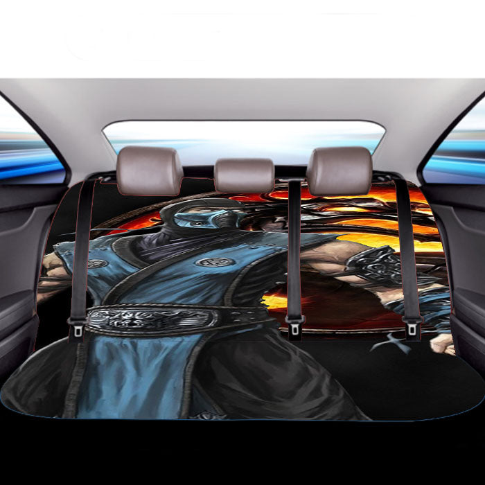 Mortal Kombat Sub Zero D Car Back Rear Seat Covers