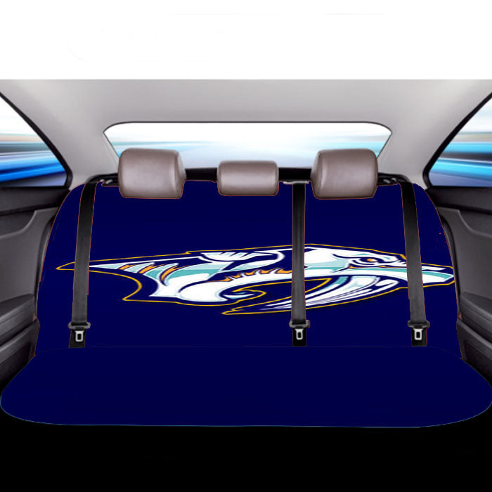 Nashville Predators Blue Car Back Rear Seat Covers