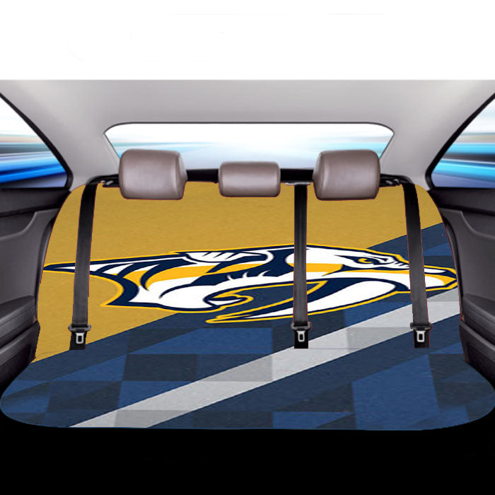 Nashville Predators Emblem Car Back Rear Seat Covers