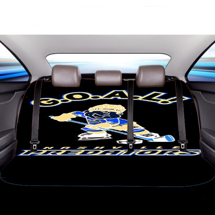 Nashville Predators Goal Car Back Rear Seat Covers