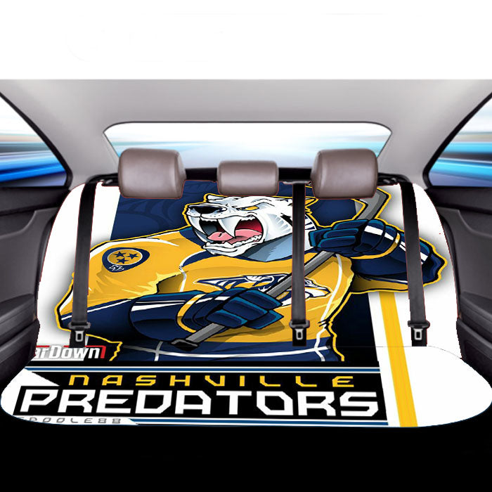 Nashville Predators Hockey Car Back Rear Seat Covers